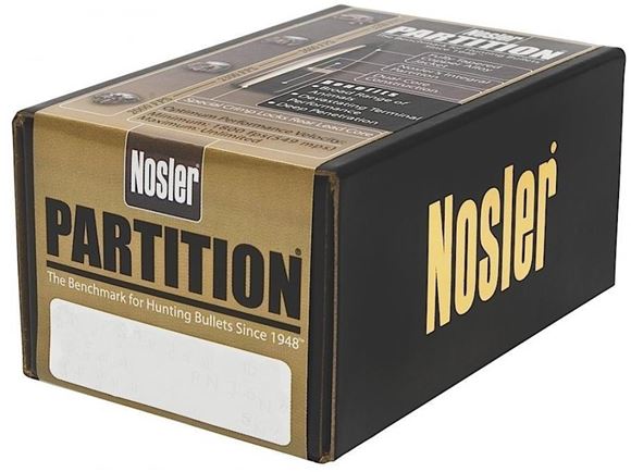 Picture of Nosler Bullets, Partition - 338 Caliber (.338"), 225Gr, Spitzer, 50ct Box