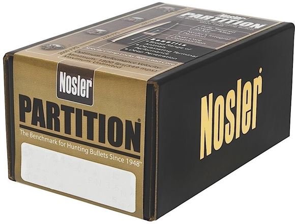 Picture of Nosler Bullets, Partition - 375 Caliber (.375"), 260Gr, Spitzer, 50ct Box