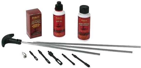 Picture of Outers Cleaning Kits, Aluminum Rod Kits - Universal Cleaning Kit (Clam), 22-30 Caliber Rifles & Pistols, 410/28/20/12/10Ga Shotguns