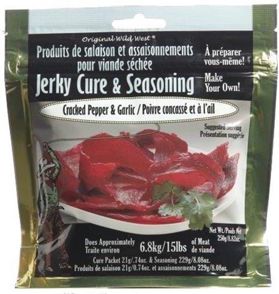 Picture of Original Wild West Seasoning - Jerky Cure & Seasoning, Cracked Pepper & Garlic, 250g Package