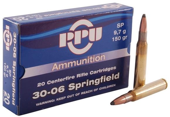 Picture of Prvi Partizan (PPU) Rifle Ammo - 30-06 Sprg, 150Gr, SP, 20rds Box