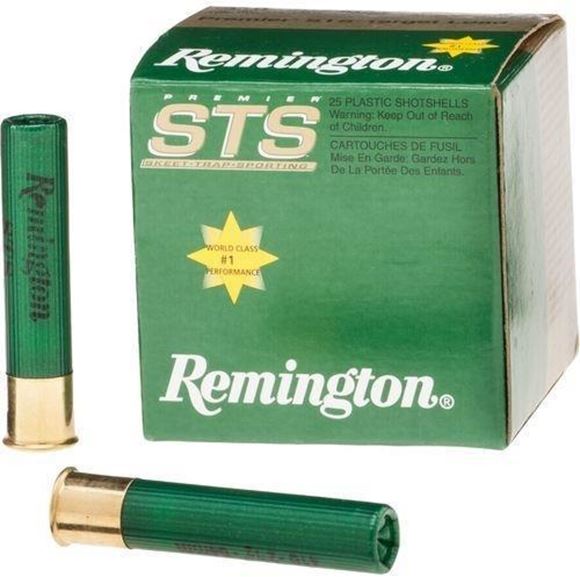 Picture of Remington Target Loads, Premier STS Target Loads Shotgun Ammo - 410, 2-1/2", MAX DE, 1/2oz, #9, Extra Hard STS Target Shot, 250rds Case, 1200fps