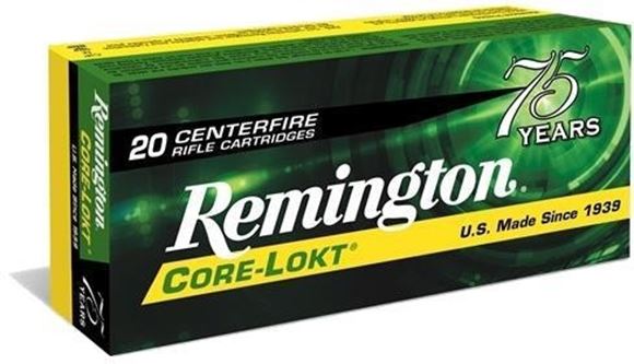 Picture of Remington Core-Lokt Centerfire Rifle Ammo - 303 British, 180Gr, Soft Point, 200rds Case