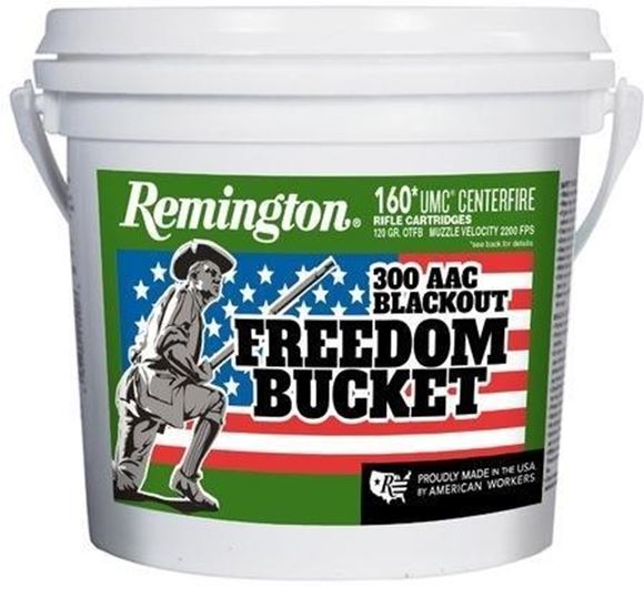 Picture of Remington UMC Rifle Ammo - 300 AAC Blackout, 120Gr, OTFB, 160rds Freedom Bucket