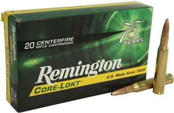 Picture of Remington Core-Lokt Centerfire Rifle Ammo - 270 Win, 130Gr, Core-Lokt, Pointed Soft Point, 200rds Case