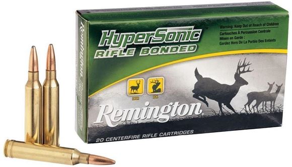 Picture of Remington HyperSonic Centerfire Rifle Ammo - 30-06 Sprg, 150Gr, HyperSonic Centerfire Bonded PSP, 20rds Box, 3035fps