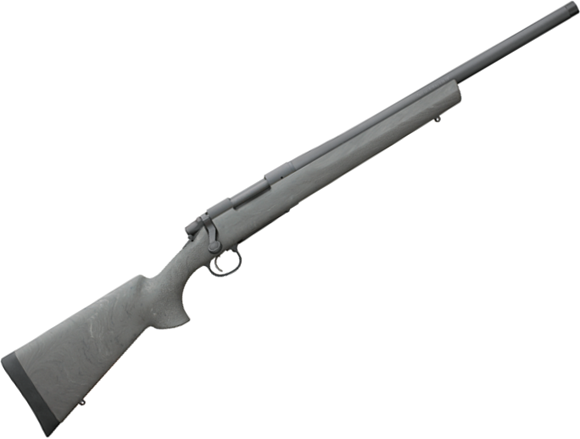 Picture of Remington Model 700 SPS Tactical AAC-SD Bolt Action Rifle - 308 Win, 20", Heavy-Contour Tactical Style, 5/8-24 Threaded, 1:10", Satin Black Oxide, Hogue OverMolded Ghille Green Pillar Bedded Stock, 3rds, X-Mark Pro Adjustable Trigger