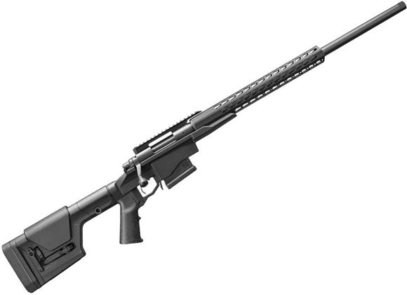 Picture of Remington 700 PCR Bolt Action Rifle - 260 Rem, 24" Heavy BBL, 5R Rifling, Threaded, Matte Black, Aluminum Chassis With Square Drop Handguard & Magpul PRS Stock, X-Mark Pro Adjustable Trigger, 5rds