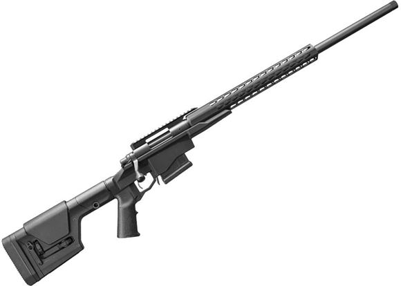 Picture of Remington 700 PCR Bolt Action Rifle - 6.5 Creedmoor, 24" Heavy BBL, 5R Rifling, 1:8 Rifling, Threaded, Matte Black, Aluminum Chassis With Square Drop Handguard & Magpul PRS Stock, X-Mark Pro Adjustable Trigger, 5rds