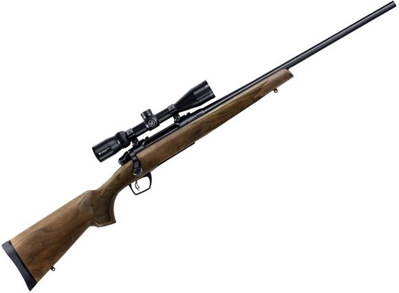 Picture of Remington Model 783 Walnut Scoped Bolt Action Rifle - 243 Win, 22", Carbon Steel, Blued, American Walnut Stock, 4rds, CrossFire Adjustable Trigger, w/3-9x40mm Scope