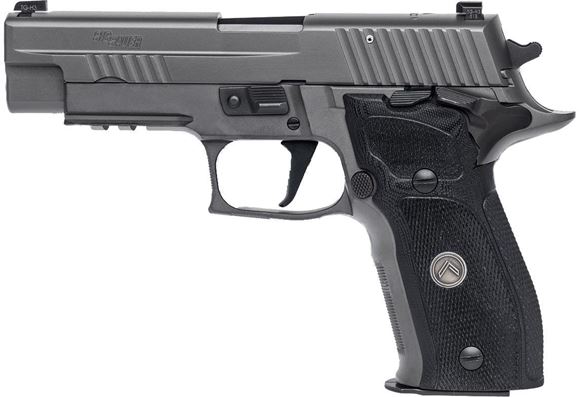 Picture of SIG SAUER P226 SAO Legion Single Action Semi-Auto Pistol - 9mm, 4.4", Legion Gray PVD Finish Stainless Steel Slide & Alloy Frame, Custom G-10 Grips, 3x10rds, X-Ray Day/Night Sights, Rail, Master Shop Flat Trigger