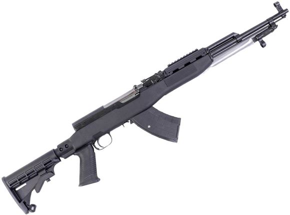 Picture of Surplus SKS Semi-Auto Rifle - 7.62x39mm, 20", Blued, w/Tapco Stock, Black, 5rds, Post Front & Adjustable Rear Sights, Folding Bayonet, Refurbished
