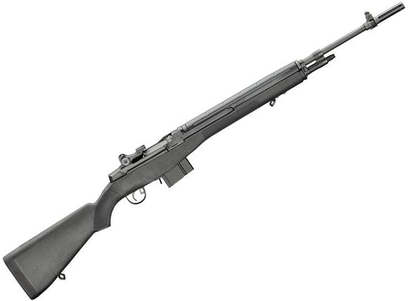 Picture of Springfield Armory M1A Standard Semi-Auto Rifle - 7.62x51mm NATO/308 Win, 22", 1:11", Carbon Steel, Parkerized, Black Synthetic Stock, 5rds, Standard Military Post Front & Military Aperture Adjustable Rear Sights, 2-Stage Military Trigger