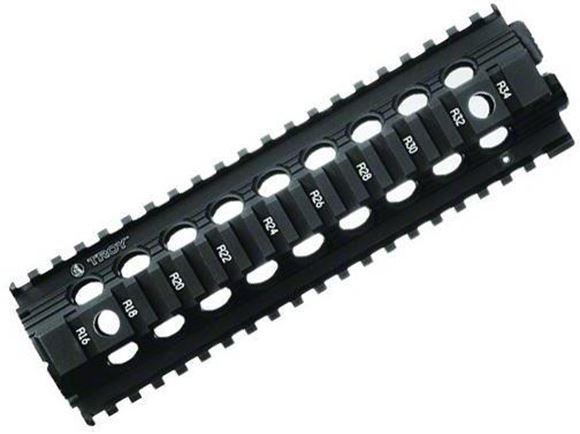 Picture of Troy Industries Rail Systems, Rails, Drop-In MRF Battle Rail - MRF, 9", Mid Length, Black, M16/M4
