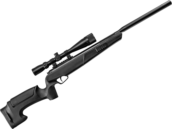 Picture of Stoeger Airguns ATAC Single Shot Break Action Air Rifle - 177 Caliber, Black Synthetic Stock, Two-Stage Adjustable Trigger, Up to 1200fps with Alloy Pellet/1000fps with Lead Pellet, w/4-16x40mm Front Parallax Adjustment Scope