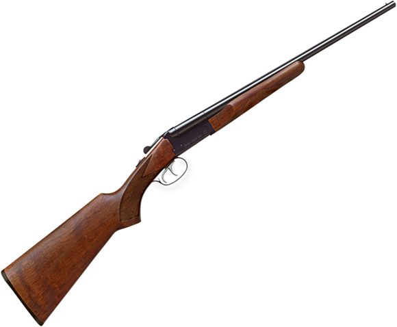 Picture of Stoeger Industries IGA Coach Gun Side-by-Side Shotgun - 410 Bore, 3", 20", Blued, A-Grade Satin Walnut Stock, Brass Bead Front Sight, Fixed Full, Double Trigger