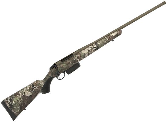 Picture of Tikka T3X Superlite Cerastrat Bolt Action Rifle - 270 Win, 22.5", OD Green Cerakote Finish, Fluted Barrel w/ Brake, True Timber Strata Camo Synthetic Stock, Asymmetrical Grip Pattern, 5rds