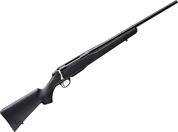 Picture of Tikka T3X Compact Lite Bolt Action Rifle - 243 Win, 20", 1-10 Twist, Blued, Light Hunting Contour, Black Modular Synthetic Stock, 3rds, No Sight, Standard Trigger, 1" Space w/Buttpad