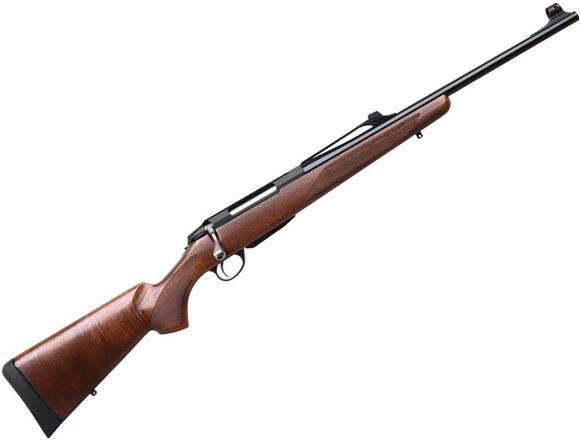 Picture of Tikka T3X Battue Bolt Action Rifle - 30-06 Sprg, 1-11 Twist, 20", Blued, Matte Oiled Walnut Stock, 3rds, TruGlo? Optic Fibers Sights