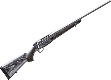 Picture of Tikka T3X Laminated Stainless Bolt Action Rifle - 308 Win, 22.4", Stainless Steel, Cold Hammer Forged Light Hunting Contour Barrel, Matte Grey Lacquered Laminated Hardwood Stock, 3rds, No Sight.