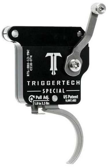 Picture of Trigger Tech, Remington 700 Trigger - Primary Frictionless Trigger, Left Hand, Curved, Single Stage, 1.5-4lbs, Stainless