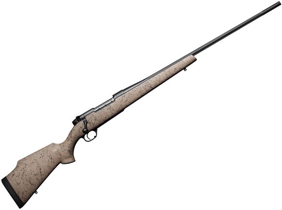 Picture of Weatherby Mark V Ultra Lightweight Bolt Action Rifle - 6.5-300 Wby Mag, 28", Blackened Fluted Stainless Barrel, #2 Contour, 1-8", Monte Carlo Composite Stock, 54 Degree Bolt, 3rds, LXX Trigger, With Muzzle Brake