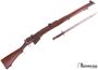Picture of Used Lee Enfield No 1 Mk III Bolt-Action 303 British, Full Military Wood, Fulton Regulated, BSA Mfg, With Bayonet & Bisley Works Peep Sight Base, Good Condition