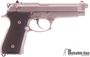 Picture of Used Beretta 92 FS Inox Semi Auto Pistol, 9mm, Stainless, Black Rubber Grips, 2 Magazines Original Box, Good Condition