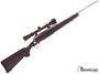 Picture of Used Savage Axis Stainless Bolt Action Rifle, 243 Win, 20'' Barrel, Bushnell 3-9x40 Scope, 2 Magazines, Excellent Condition