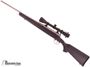 Picture of Used Savage Axis Stainless Bolt Action Rifle, 243 Win, 20'' Barrel, Bushnell 3-9x40 Scope, 2 Magazines, Excellent Condition