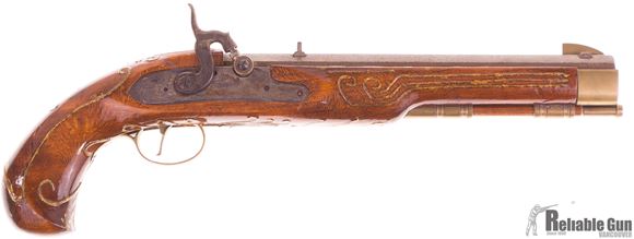 Picture of Used Jukar Spain (Connecticut Valley Arms) Kentucky Reproduction Muzzle Loader, 45 Cal Black Powder, 245mm Barrel, Wood Stock w/Brass Wire Inlay, Fair Condition