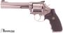 Picture of Used Smith & Wesson (S&W) 686 Stainless Revolver, 357 Mag, 6'' Barrel, Pachmayr Rubber Grips & Original Wood Grips, Tuned Trigger, Adjustable Sight, Original Box, Very Good Condition