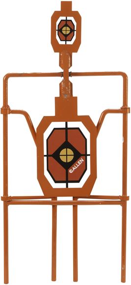 Picture of Allen Shooting Accessories, Targets/Throwers - EZ Aim Steel Silhouette Spinner Target, 3/8" Thick, For Use With Centerfire Pistols & Rifles