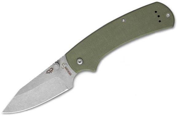 Picture of Boker Plus Folding Blade Knives - CLB XS OD Folding Blade Knife, 3", 440C Stainless, Slip Joint, Green G10 Handles, 4.0 oz