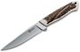 Picture of Boker Arbolito Fixed Blade Knives - Relincho Stag Fixed Blade Knife, 5", N695 Steel, Stag Antler Handle, w/Leather Sheath, 6.1 oz