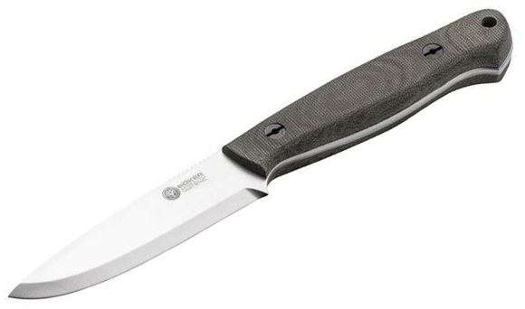 Picture of Boker Arbolito Fixed Blade Knives - Bushcraft Micarta Fixed Blade Knife, 4.1", N690 Steel, Green Micarta Handle, w/Leather Sheath, 6.7 oz