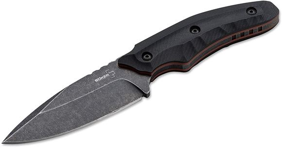 Picture of Boker Plus Fixed Blade Knives - Mako Fixed Blade Knife, 440C Stainless Steel, 3.9", Black G10 Handle, Kydex Sheath