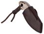 Picture of Boker Plus Fixed Blade Knives - Gnome Stag Fixed Blade Knife, 2.2" 440C Stainless, Stag Antler Grips, Leather Sheath, 1.9 oz