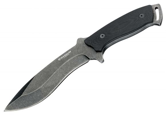 Picture of Boker Magnum Fixed Blade Knives - Magnum KhuCom Fixed Blade Knife, 440A Stainless, 6.4", Black Micarta Handle, Kydex Sheath, 19.4 oz