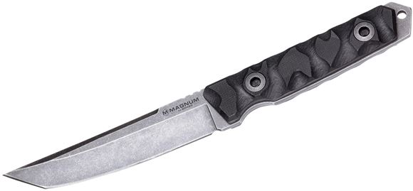 Picture of Boker Magnum Fixed Blade Knives - Magnum Sierra Delta Tanto Fixed Blade Knife, 440A Stainless, 5.1", Black G10 Handle, Kydex Sheath, 7 oz