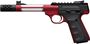 Picture of Browning Buck Mark Lite Plus Competition Red Flute Rimfire Semi-Auto Pistol - 22 LR, 5-9/10", Red Alloy Receiver, Steel Barrel w/ Fluted Alloy Sleeve, Suppressor Ready w/ Muzzle Brake, Ultragrip FX Black Rubber Overmolded Grip, 10rds, Fiber Optic Front &