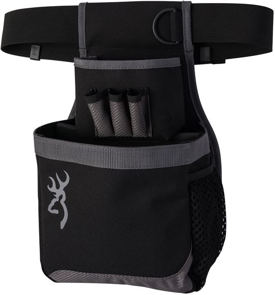 Picture of Browning Shooting Accessories, Bags & Pouches - Flash Shell Pouch Shotshell Carrier, Single Box, 3 Shell Loops, Gray