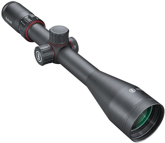 Picture of Bushnell Nitro Rifle Scope - 6-24x50mm, 30mm, FFP, Hunting Turrets, Side Focus, Deploy Mil Reticle, Matte Black