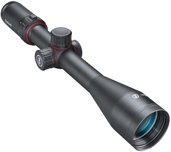 Picture of Bushnell Nitro Rifle Scope - 6-24x50mm, 30mm, SFP, Hunting Turrets, Side Focus, Deploy Mil Reticle,  Matte Gray Body