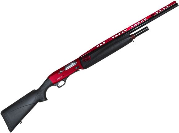 Picture of Canuck Victor Competition Semi Auto Shotgun - 12ga, 3", 26", High Vented Adjustable Rib, Red Anodized Receiver, Black Synthetic Stock & Forend, Fiber Optic Front & Rear Sight, 5+1rds, Mobil Chokes