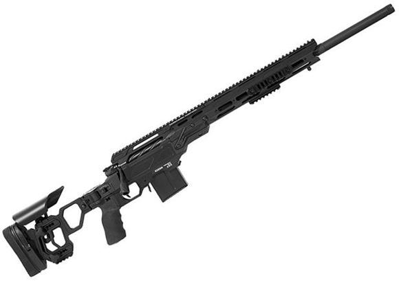 Picture of Cadex Defense CDX-30 GUARDIAN Rifle - 6.5 Creedmoor, 24", 1-8" Twist, Black, DX2 Trigger, Oversized Cross Hatch Bolt Knob, 10rds, Skeleton Buttstock, 20 MOA Rail, With MX1 Muzzle Brake