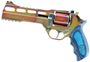 Picture of Chiappa Rhino Nebula 60DS Revolver - 357 Mag, 6", Multi Color PVD, Blue Laminate Grip, 6rds, w/Moonclips, Fiber Optic Front & Adjustable Rear Sights