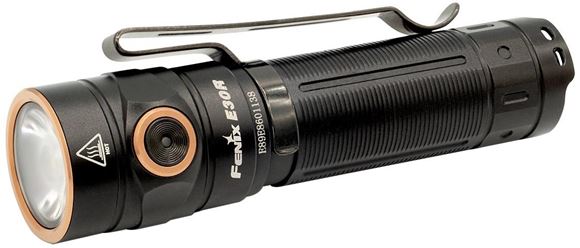 Picture of Fenix Flashlight, E Series - E30R, 1600 Lumens, 203 Meters, x1 18650 Battery, 1.8 oz, SST40 LED 50,000 Hrs, Black