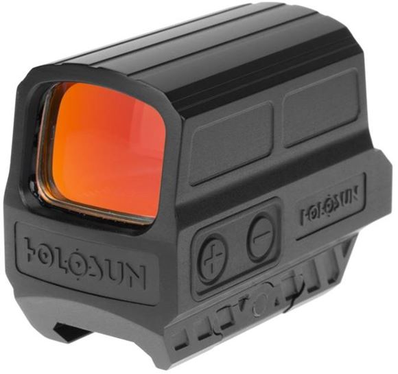 Picture of Holosun Reflex Sights - HS512C Reflex Sight, Black, 2 MOA Red Dot; 65 MOA Circle, 7075 Aluminum Housing, Solar Cell, CR2032, Up to 50,000 hrs