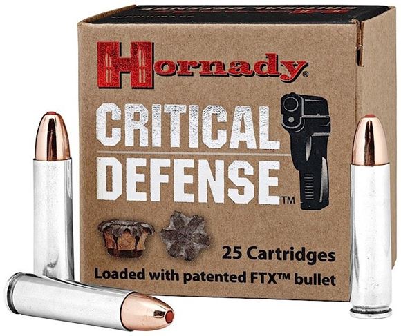 Picture of Hornady Critical Defense Rifle Ammo - 30 M1 Carbine, 110Gr, FTX Critical Defense, 25rds Box